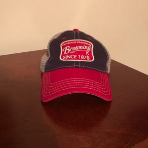 “Browning” trucker style hat. Mesh back